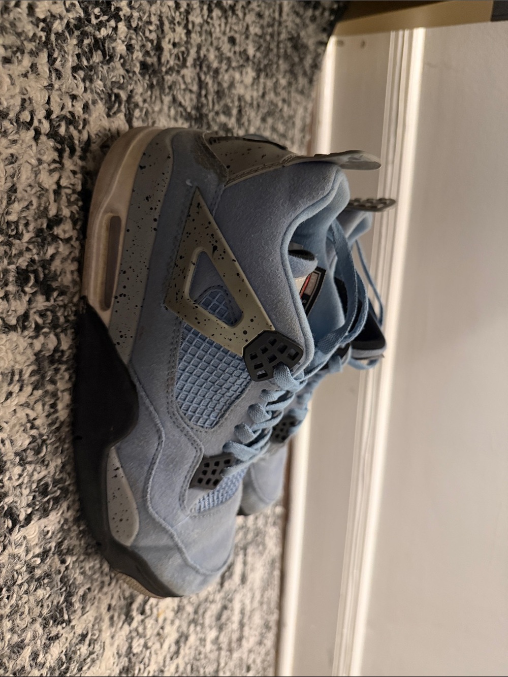 Jordan Kids Light Blue and Gray Suede Sneakers